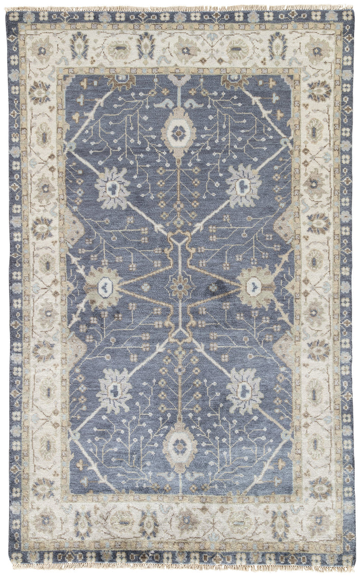 Princeton Floral Rug in Flint Stone & Seagrass