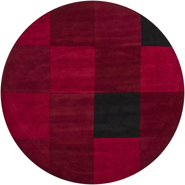 Antara Collection Hand-Tufted Area Rug in Red & Black
