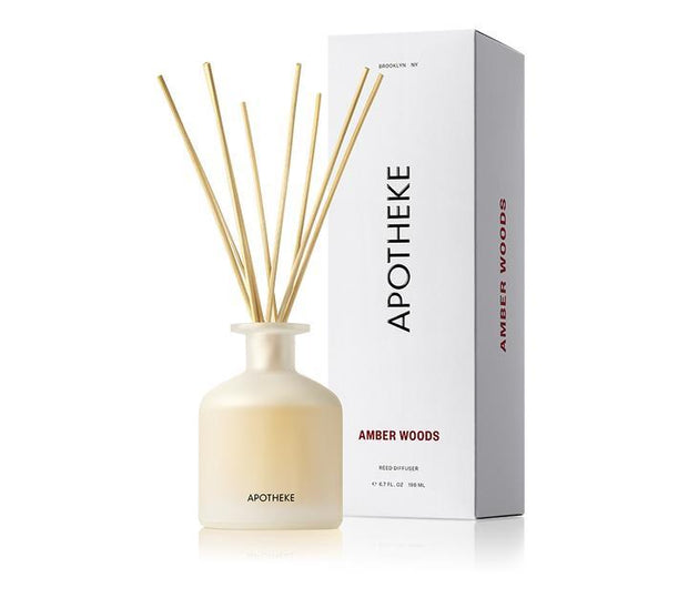 Amber Woods Reed Diffuser design by Apotheke