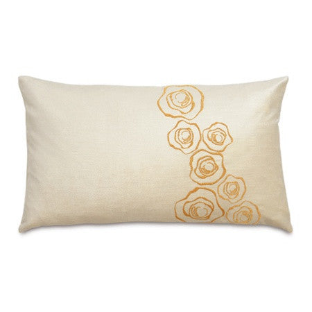 Golden Flourish Designer Pillow design by Studio 773