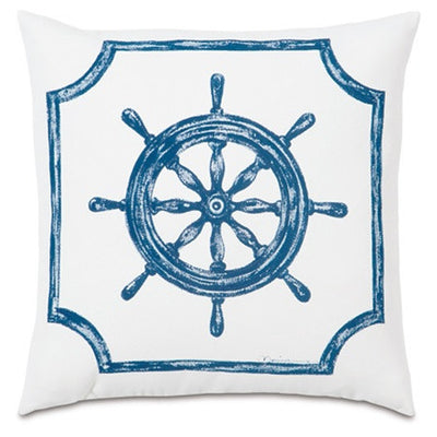 product image of Captain's Compass Hand-Painted Designer Pillow design by Studio 773 592