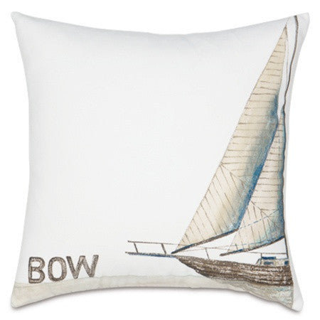 media image for Ship Bow Hand-Painted Designer Pillow design by Studio 773 280