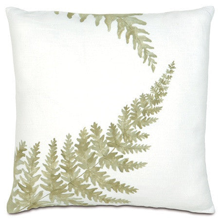 Fern Sprigs Hand-Painted Designer Pillow design by Studio 773