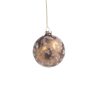 product image of Abstract Beaded Hanging Copper Ball Ornament 578