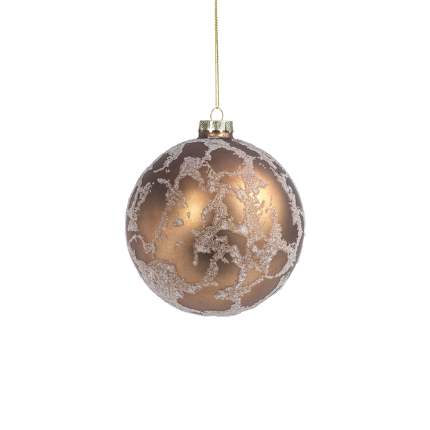 Abstract Beaded Hanging Copper Ball Ornament