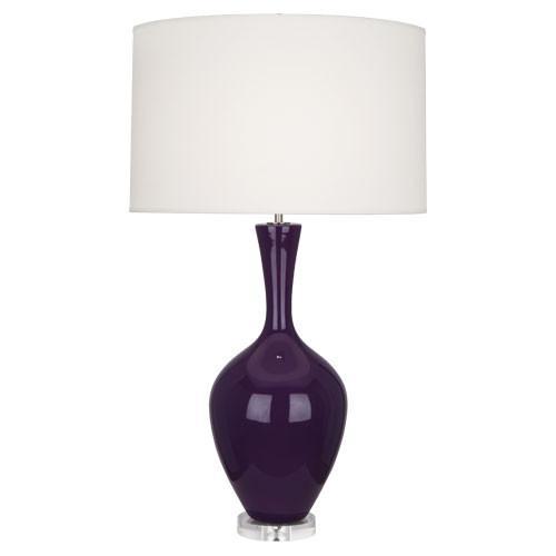 media image for Audrey Table Lamp (Multiple Colors) with Fondine Fabric Shade design by Robert Abbey 231