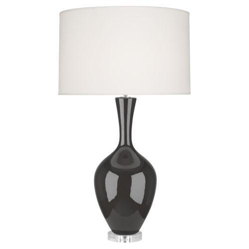 media image for Audrey Table Lamp (Multiple Colors) with Fondine Fabric Shade design by Robert Abbey 269