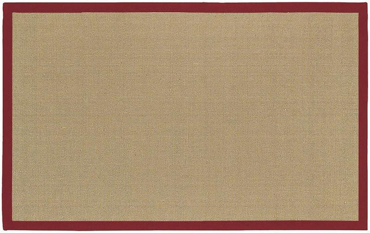 Bay Area Rug in Beige with Red Trim design by Chandra rugs