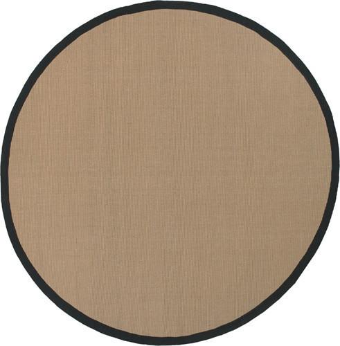 Bay Area Rug in Beige with Black Trim