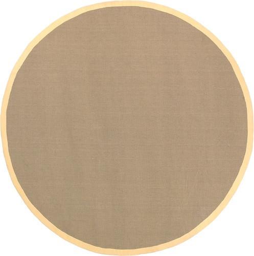 Bay Area Rug in Beige with Yellow Trim