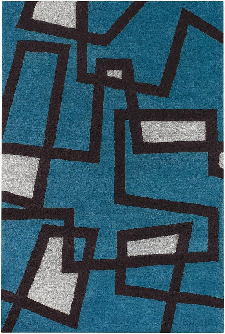 media image for Bense Collection Hand-Tufted Area Rug, Blue 288