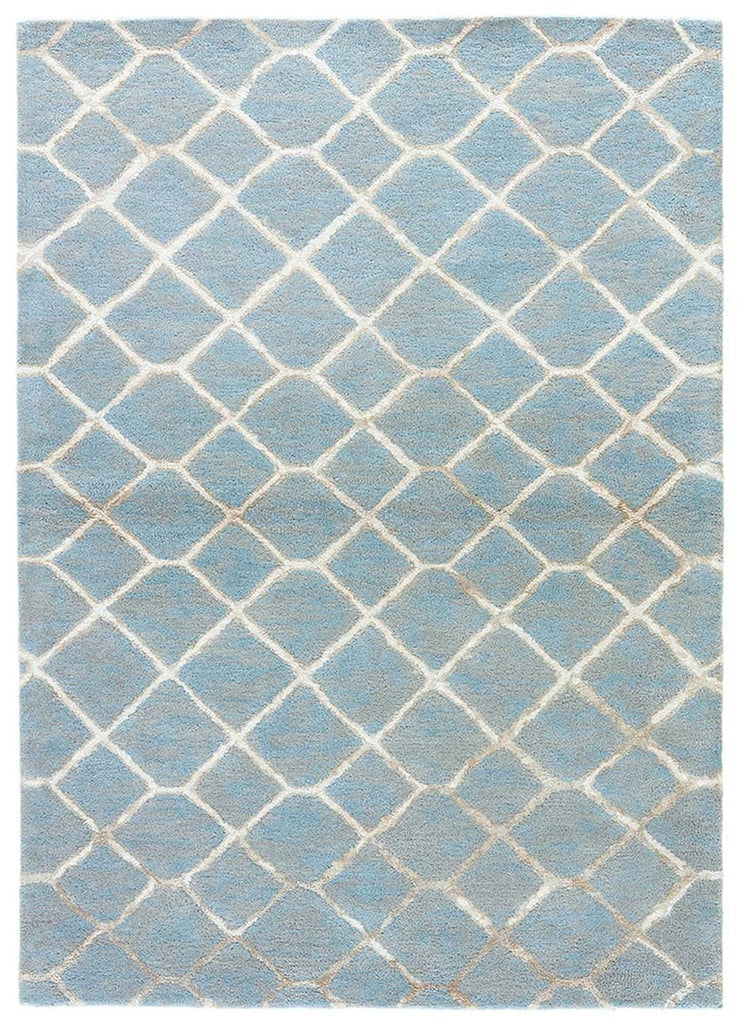 Blue Rug in Lead & Neutral Grey design by Jaipur Living