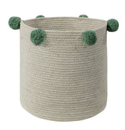Bubbly Basket in Natural & Green design by Lorena Canals