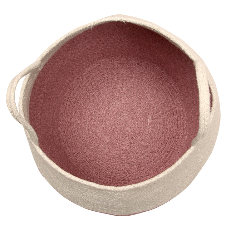 Zoco Basket in Ash Rose & Natural design by Lorena Canals