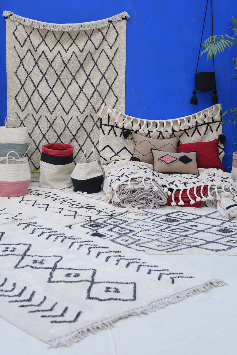 media image for Zoco Basket in Black & Natural design by Lorena Canals 260