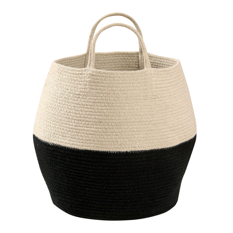 media image for Zoco Basket in Black & Natural design by Lorena Canals 24
