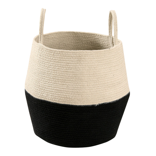 Zoco Basket in Black & Natural design by Lorena Canals