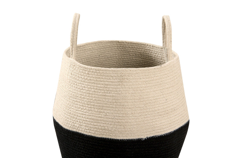 media image for Zoco Basket in Black & Natural design by Lorena Canals 25