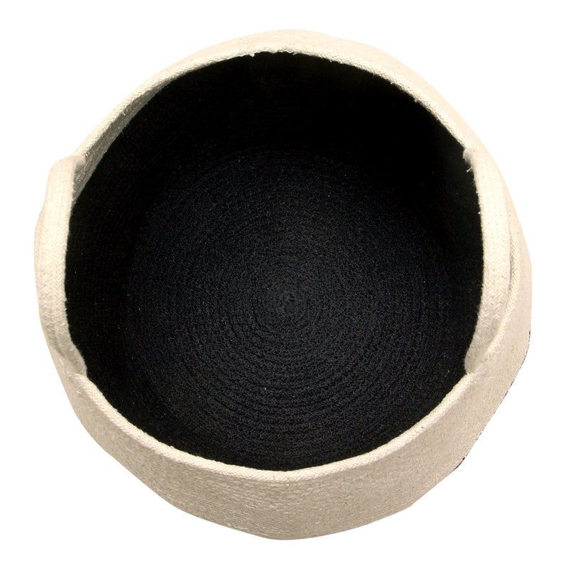 media image for Zoco Basket in Black & Natural design by Lorena Canals 271