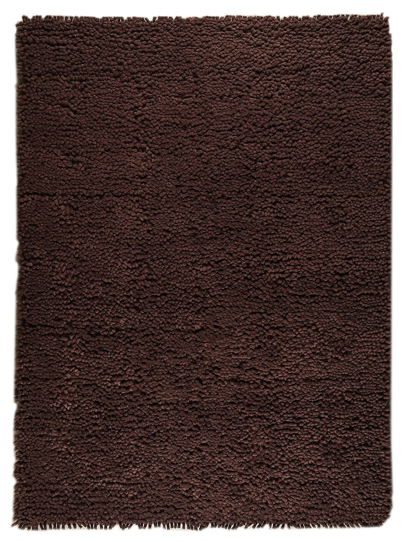 media image for Berber Collection Hand Woven Wool Shag Area Rug in Brown design by Mat the Basics 251