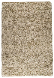 Berber Collection Hand Woven Wool Shag Area Rug in White design by Mat the Basics