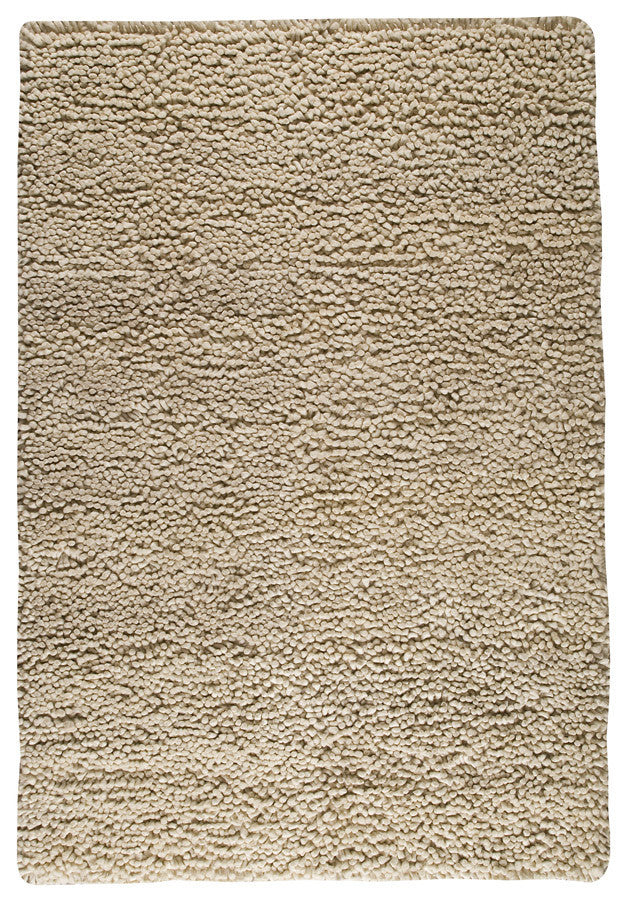 media image for Berber Collection Hand Woven Wool Shag Area Rug in White design by Mat the Basics 255