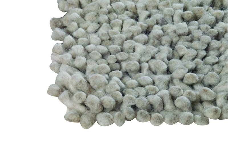 media image for Berber Collection Hand Woven Wool Shag Area Rug in White design by Mat the Basics 238