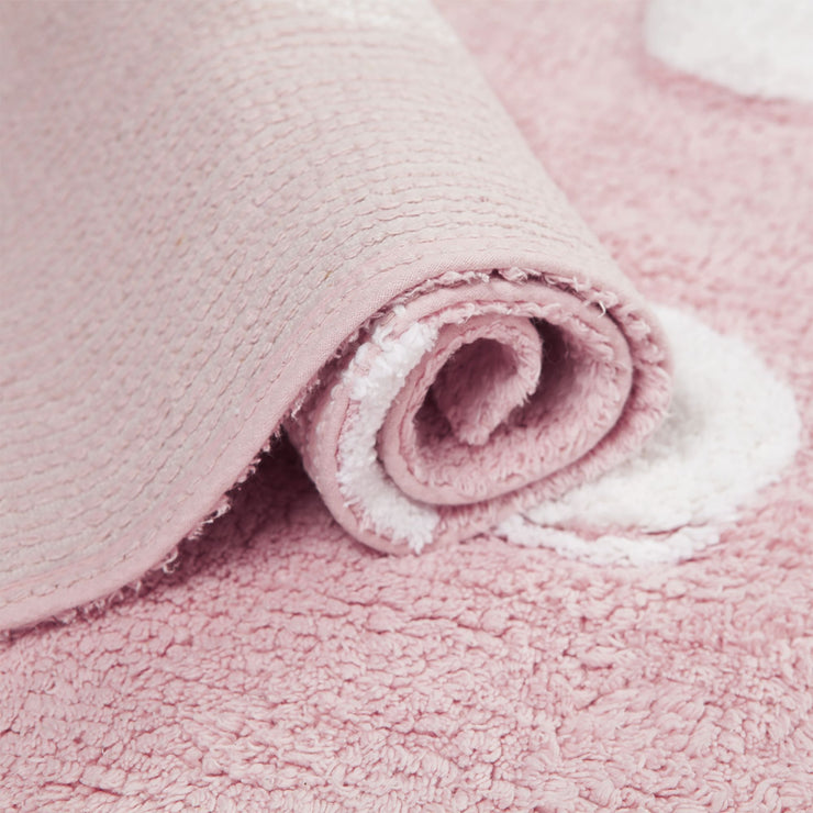 Polka Dots Rug in Pink & White design by Lorena Canals