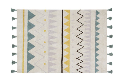 product image of Azteca Natural Rug in Vintage Blue design by Lorena Canals 53