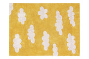 Clouds Rug in Mustard design by Lorena Canals