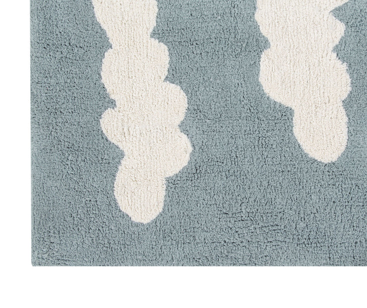 Clouds Rug in Vintage Blue design by Lorena Canals