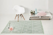 Hippy Rug in Mint design by Lorena Canals