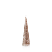 Clear Glass Decorative Tree with Glitter Large