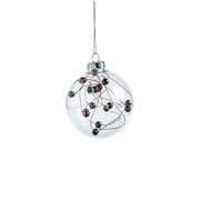 Multicolor Beaded Ball Ornament in Various Sizes