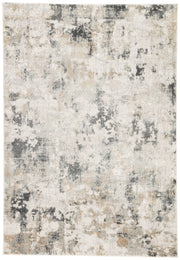 Lynne Abstract White & Gray Area Rug