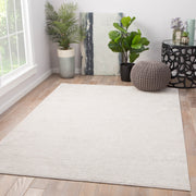 Arvo Abstract Silver & White Area Rug