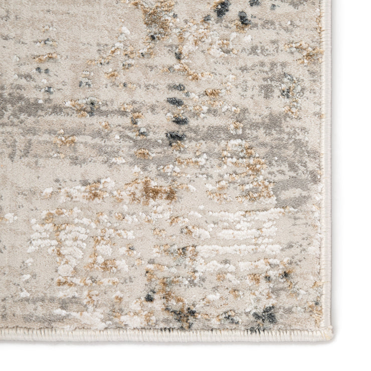 Cassia Abstract Gray & Gold Area Rug