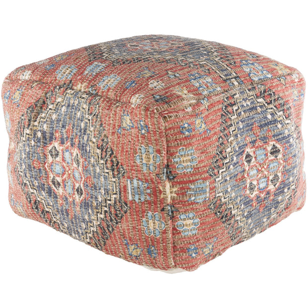 Coventry CNPF-001 Woven Pouf in Burnt Orange by Surya