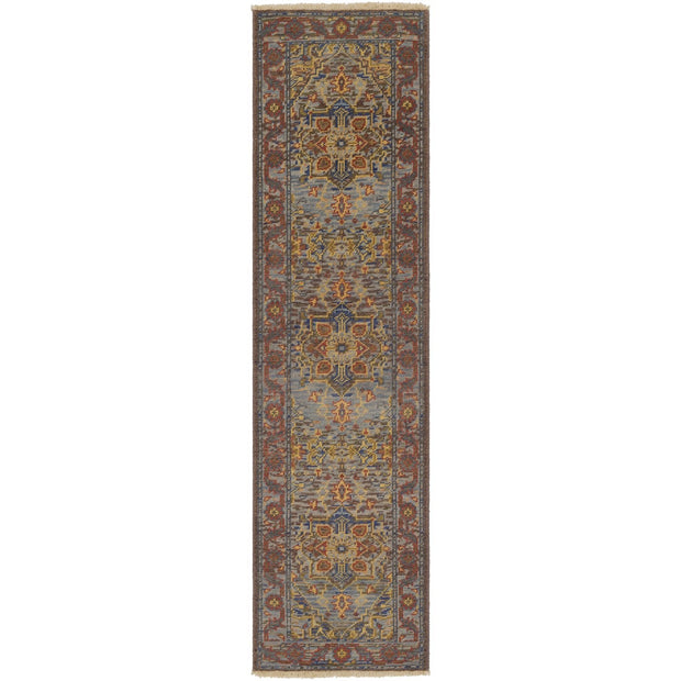 Cappadocia CPP-5022 Hand Knotted Rug in Bright Purple & Mustard by Surya