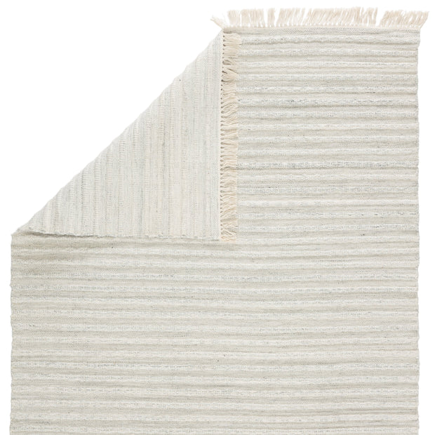 Torre Indoor/ Outdoor Solid Light Gray/ Cream Rug by Jaipur Living