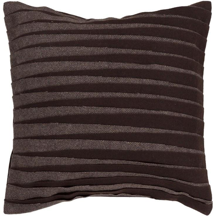 Handmade Contemporary Pillow, Black