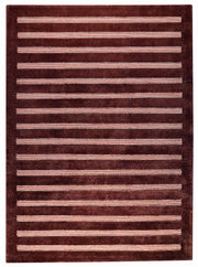 Chicago Collection Wool and Viscose Area Rug in Brown design by Mat the Basics