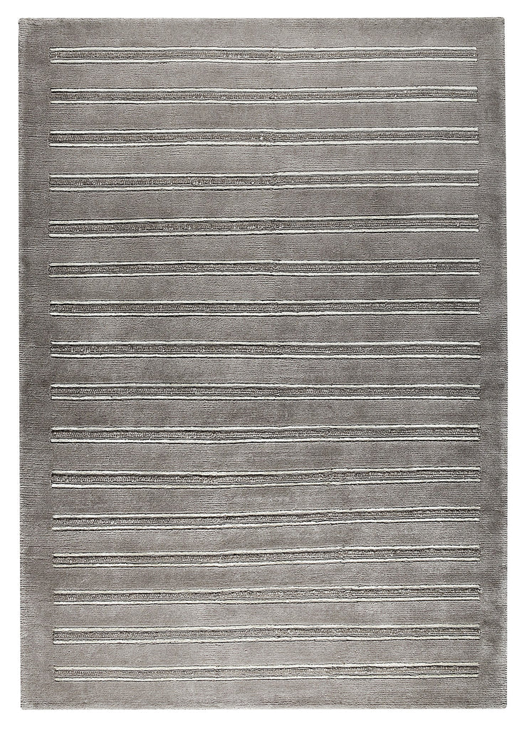 Chicago Collection Wool and Viscose Area Rug in Grey design by Mat the Basics