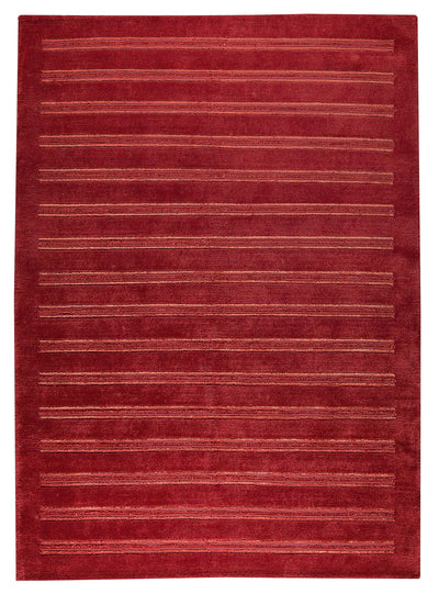 product image for Chicago Collection Wool and Viscose Area Rug in Red design by Mat the Basics 33