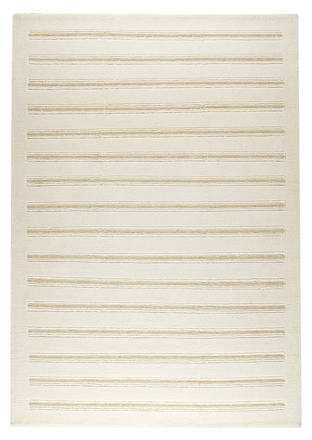 Chicago Collection Wool and Viscose Area Rug in White design by Mat the Basics