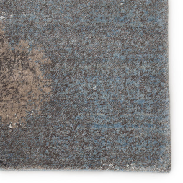 Ionian Abstract Gray & Blue Rug by Jaipur Living