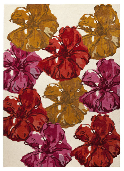 product image of Dublin Floral Collection Wool and Viscose Area Rug in Spring design by Mat the Basics 52