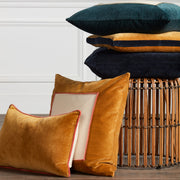 Bryn Solid Gold & Navy Pillow