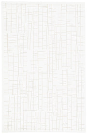 Palmer Abstract White & Cream Area Rug
