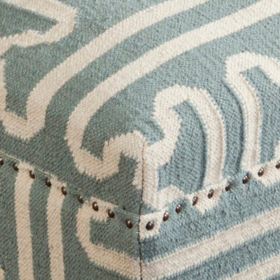 product image for Archive Wool Sage Ottoman Swatch Image 47